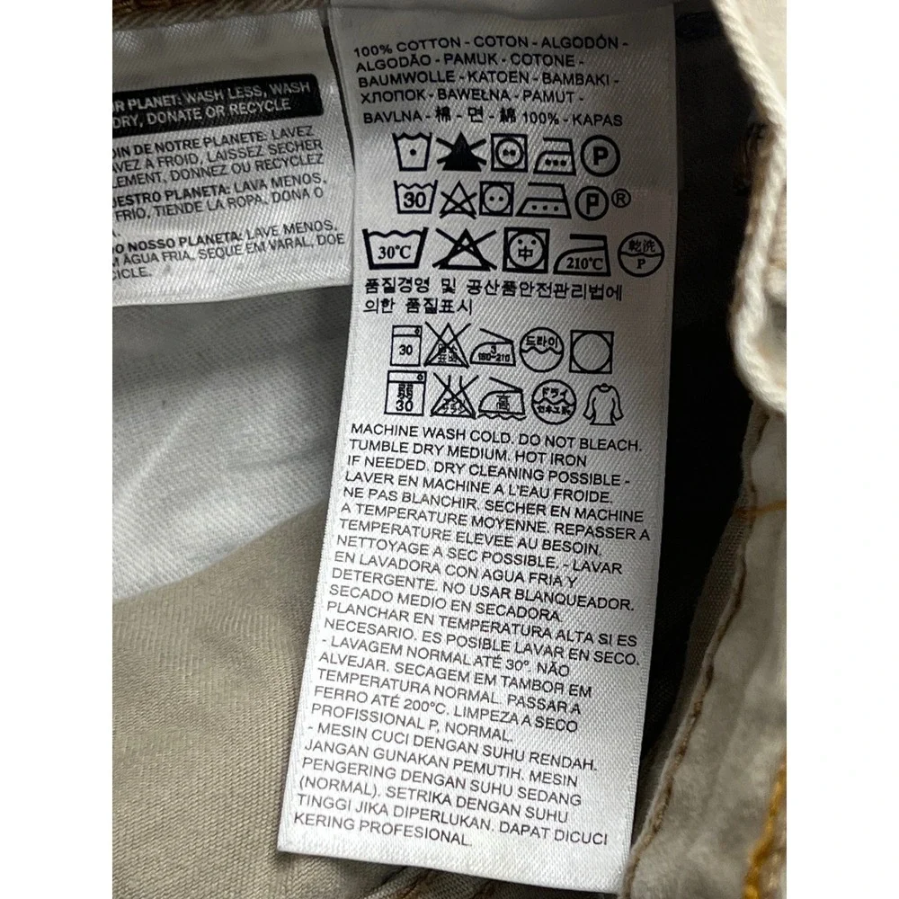 Levi's 508 Regular‎ Taper Pants Mens 30x32 Khaki Tan Cotton Twill Chino 5-Pocket